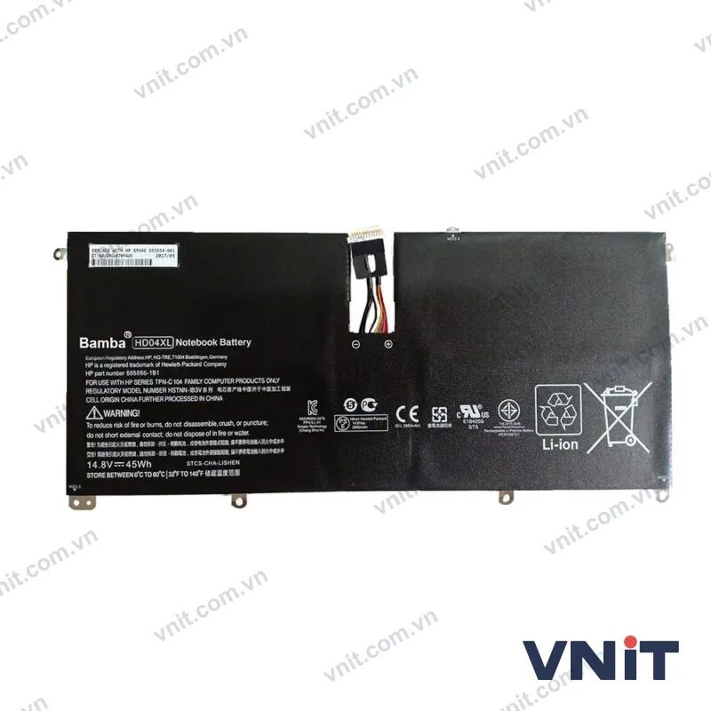 Pin Dùng cho Hp Spectre XT 13-2000, XT 13 13-b (HD04XL)