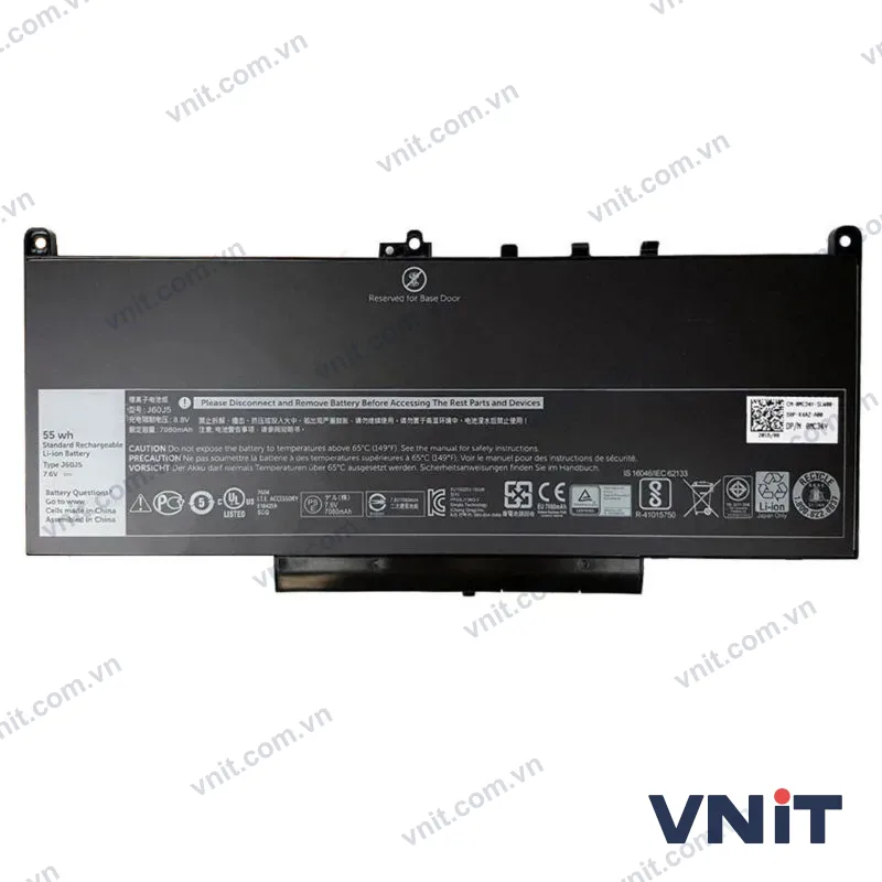 Pin Dùng cho Dell Latitude E7270,E7470 (J60J5) 55WH
