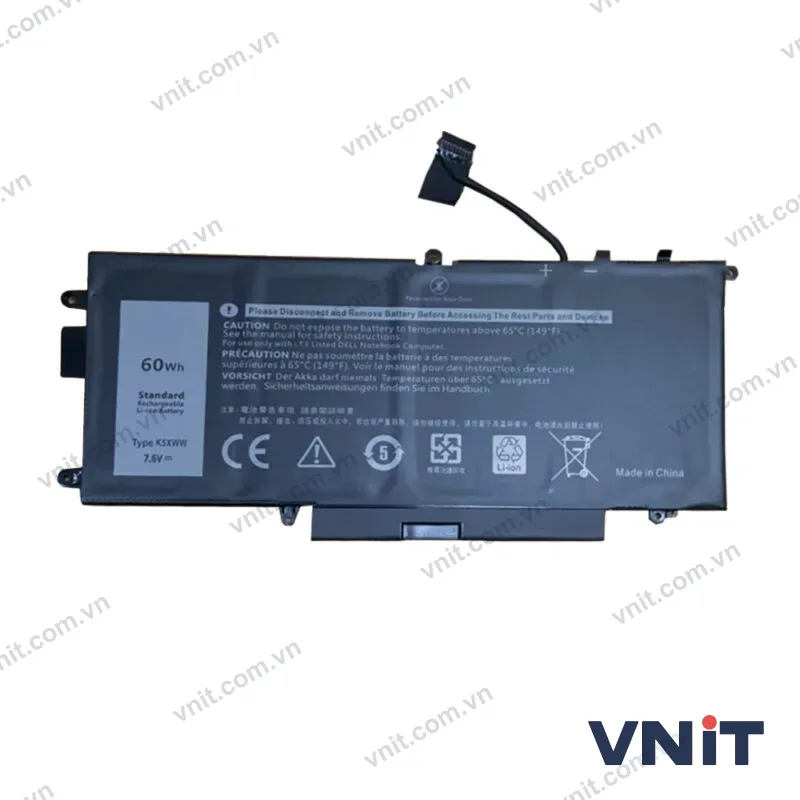 Pin Dùng cho Dell Latitude E5285,5289,7389,7390 2 In 1 (K5XWW) 60WH