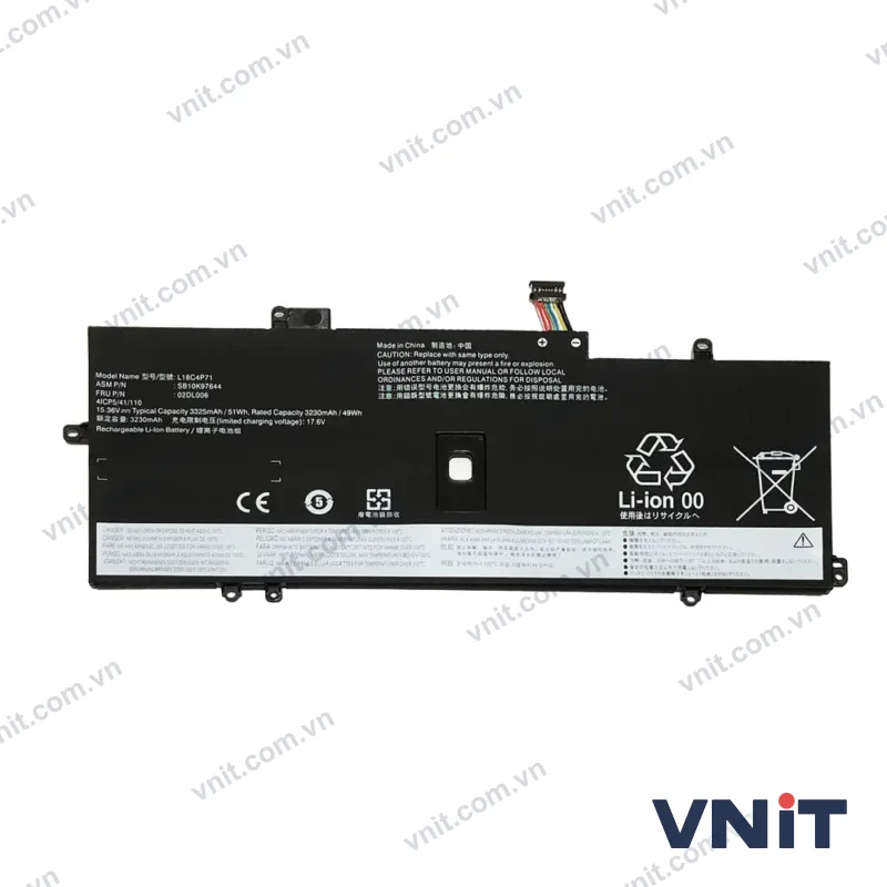 Pin Dùng cho Lenovo X1 Gen 7,X1 Gen 8, X1 Yoga 4, X1 Yoga 5 (L18M4P72,L18C4P71,L18L4P71)