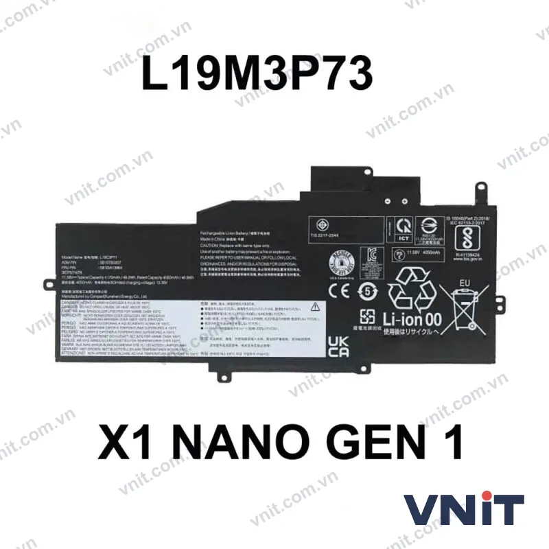 Pin Dùng cho Lenovo X1 Nano Gen 1 (L19M3P73,L19M3P72 L19C3P71)