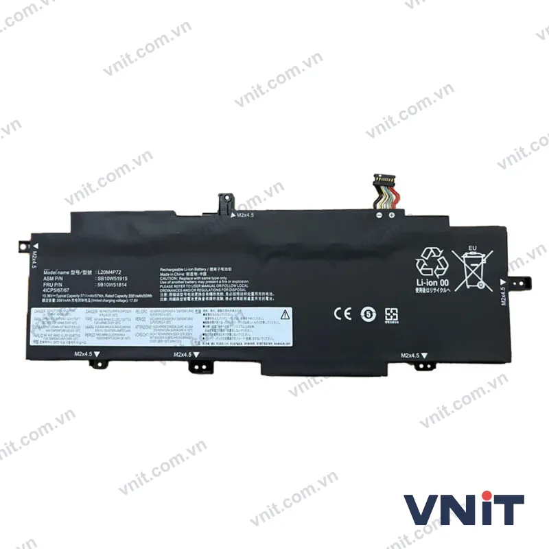 Pin Dùng cho Lenovo ThinkPad T14s Gen 2 (L20D4P72,L20L4P72,L20M4P72, L20C4P72)