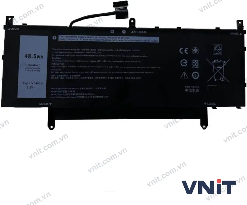 Pin Dùng cho Dell Latitude 9510,9520 2 IN 1 (V5K68,0V5K68, N7HT0, TVKGH, N2NLL, HYMNG, 08NFC7, N7HTO)