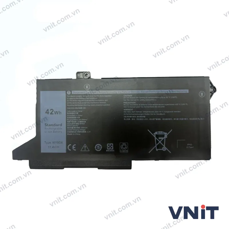 Pin Dùng cho Dell Latitude 14-5420,15-5520, Precision 15-3560 (WY9DX) 42WH