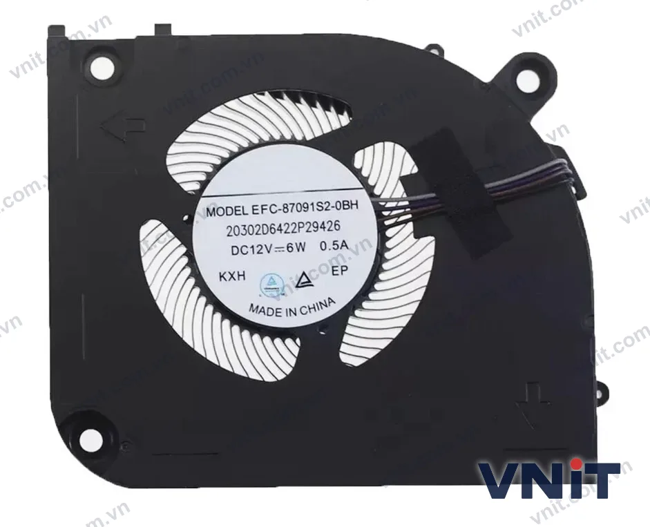 Quạt tản nhiệt laptop Clevo X370 X370xnw Np9371w EFC-87091S2-0BH (Quạt CPU)