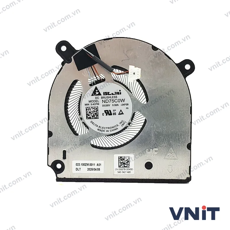 Quạt tản nhiệt laptop Dell 0500T8 ND75C0W-24F09 023.100ZM.0011