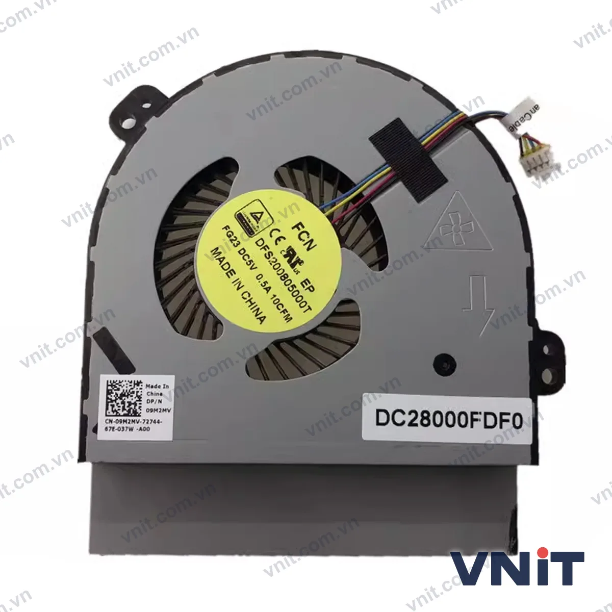 Quạt tản nhiệt laptop Dell M15X R1 R2 FG23 09M2MV DC28000FDF0 (Quạt CPU)