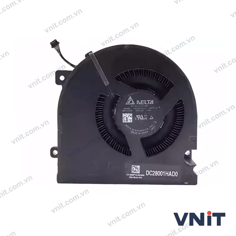 Quạt tản nhiệt laptop Dell NS8CC50 25E01 DC12V 0.5A 09DPY0 DC28001HAD0 - ảnh 2