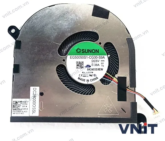 Quạt tản nhiệt laptop Dell XPS 15 9510 Precision 5560 (Quạt CPU) - ảnh 2