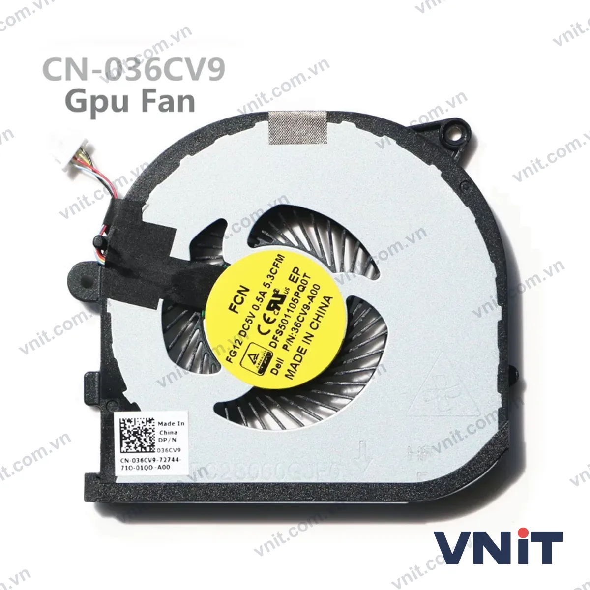 Quạt tản nhiệt laptop Dell XPS 15 9550 precision 5510 036CV9 (Quạt GPU (card rời))