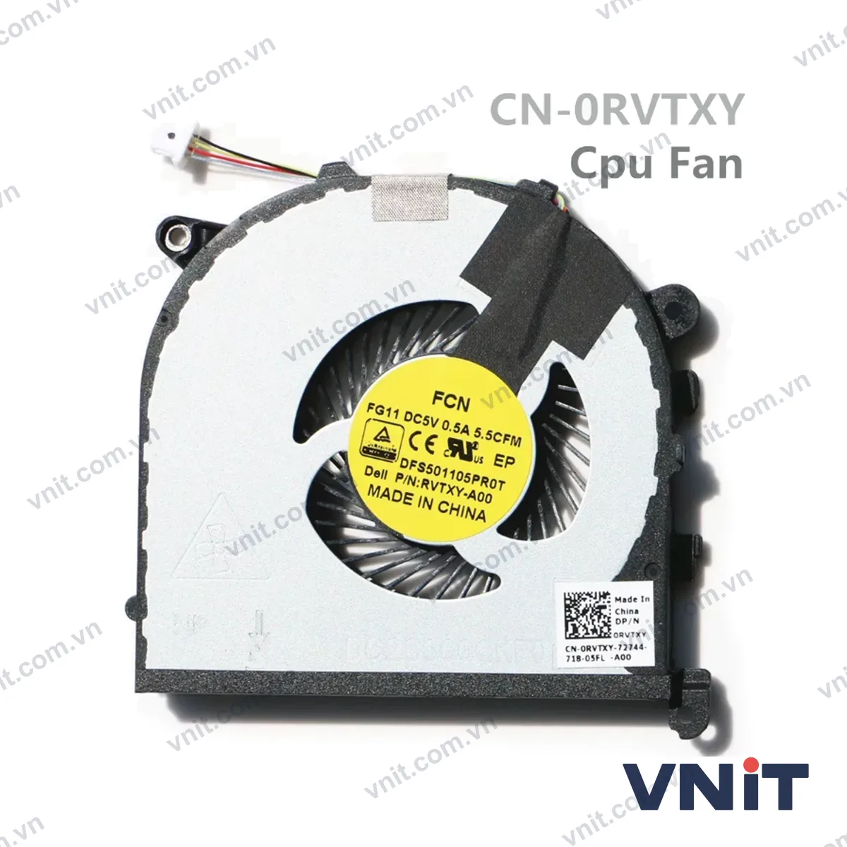 Quạt tản nhiệt laptop Dell XPS 15 9550 precision 5510 0RVTXY (Quạt CPU)