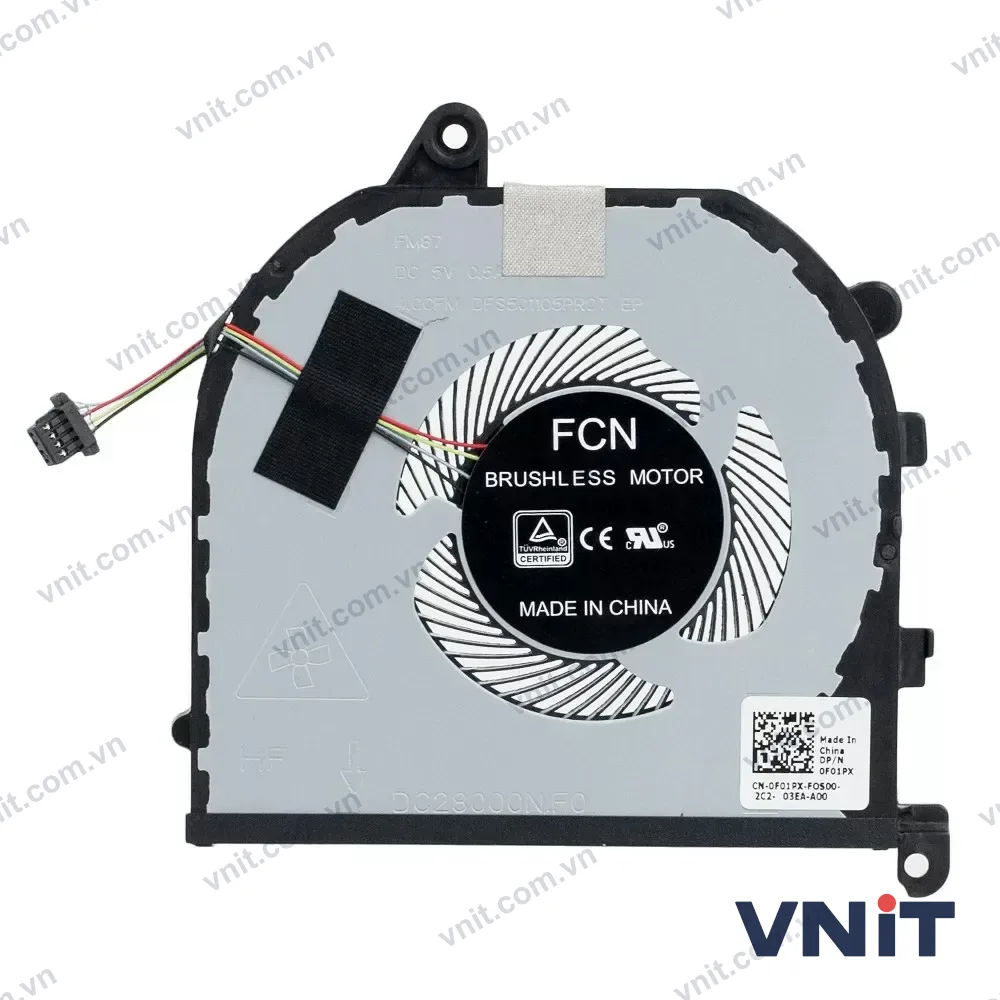 Quạt tản nhiệt laptop Dell XPS 15 9570 7590, Precision 5530 5540, M5530 M5540, P56F 008YY9 (Quạt CPU)