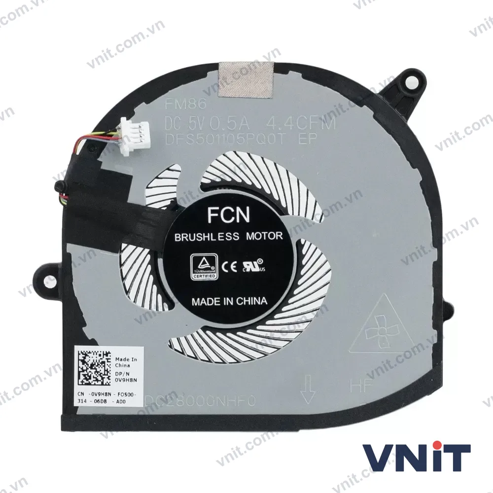 Quạt tản nhiệt laptop Dell XPS 15 9570 7590, Precision 5530 5540, M5530 M5540, P56F 0TK9J1 (Quạt GPU (card rời))