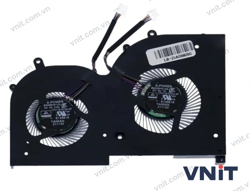 Quạt tản nhiệt laptop MSI Creator Z17 A12UET A12UHT A12UHST A12UGST MS-17N1 (Quạt GPU (card rời))