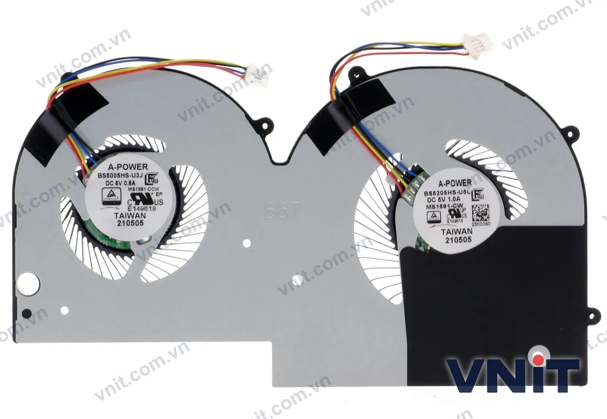 Quạt tản nhiệt laptop MSI Summit E16 Flip Evo A12M / Prestige 16 Evo A13M BS5005HS-U3J BS5205HS-U5L