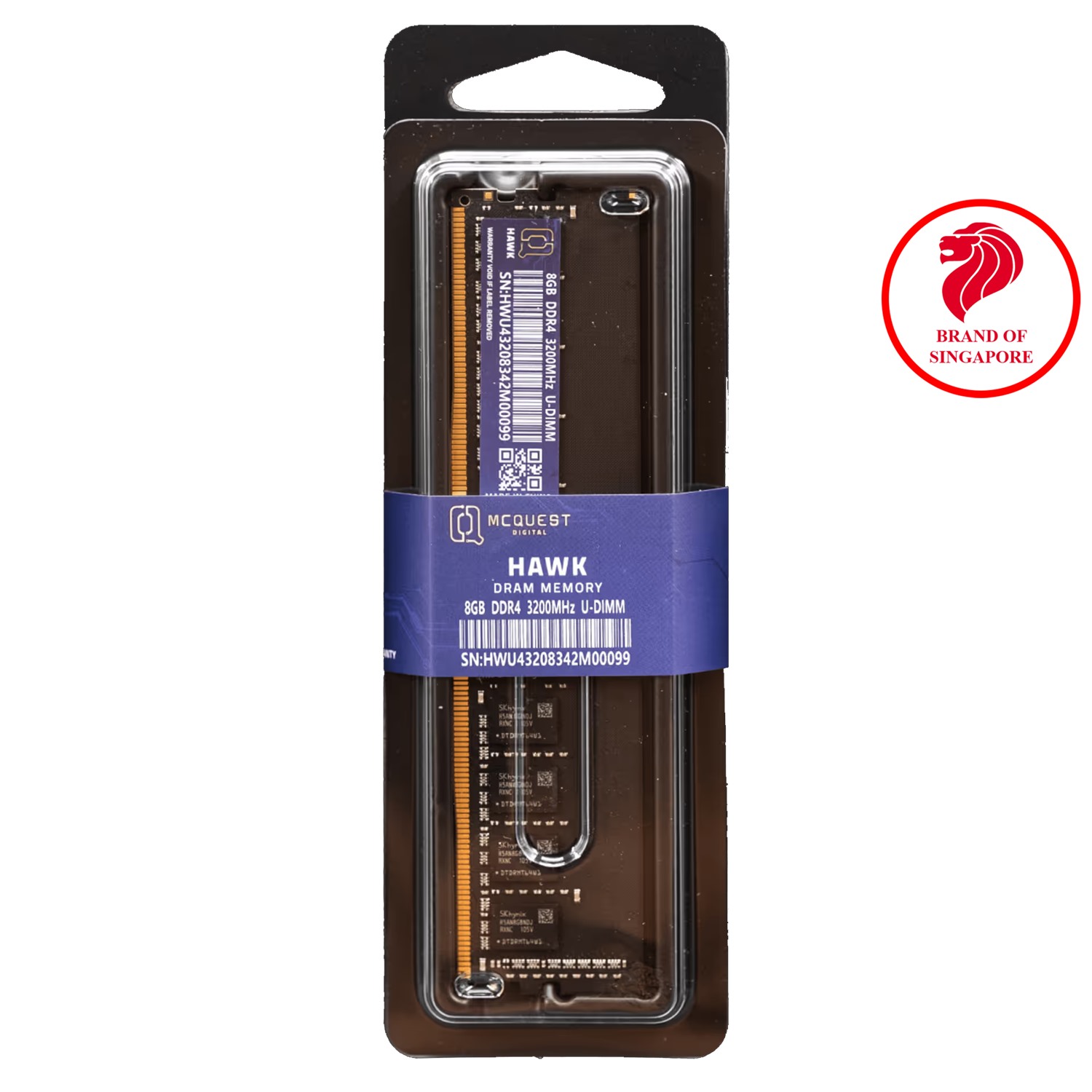 RAM QUEST HAWK 8GB DDR4 3200MHz U-DIMM