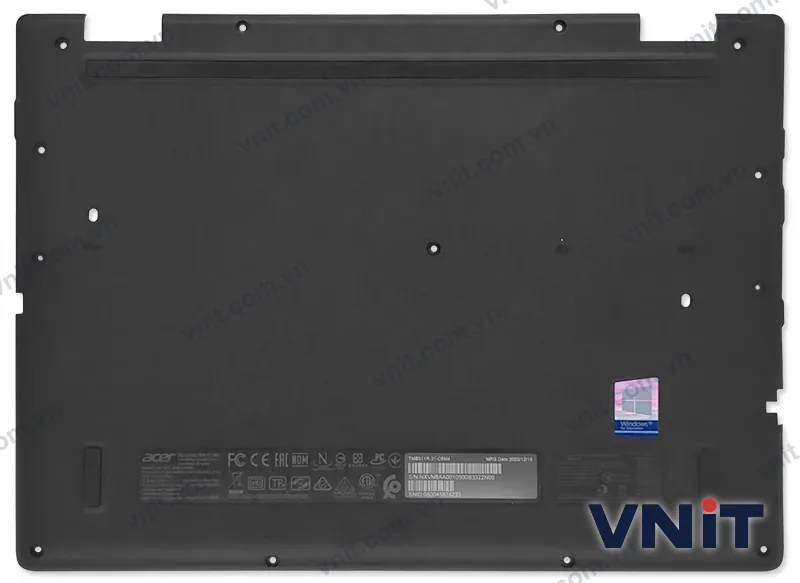 Vỏ laptop Acer TravelMate Spin TMB311R-31 N20H1 - Mặt D (đáy máy) (Màu đen)