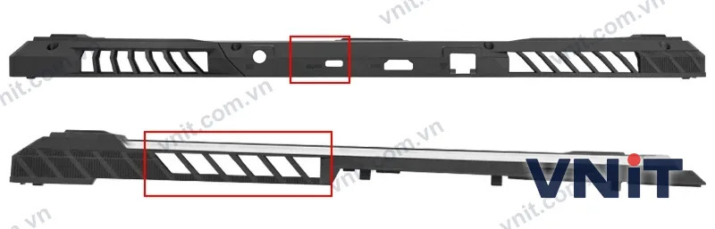 Vỏ laptop ASUS Strix G531 GL531 G531G GL531G G512 Thunderbolt Air Outlet light bar - Mặt D (đáy máy) (Màu đen) - ảnh 2