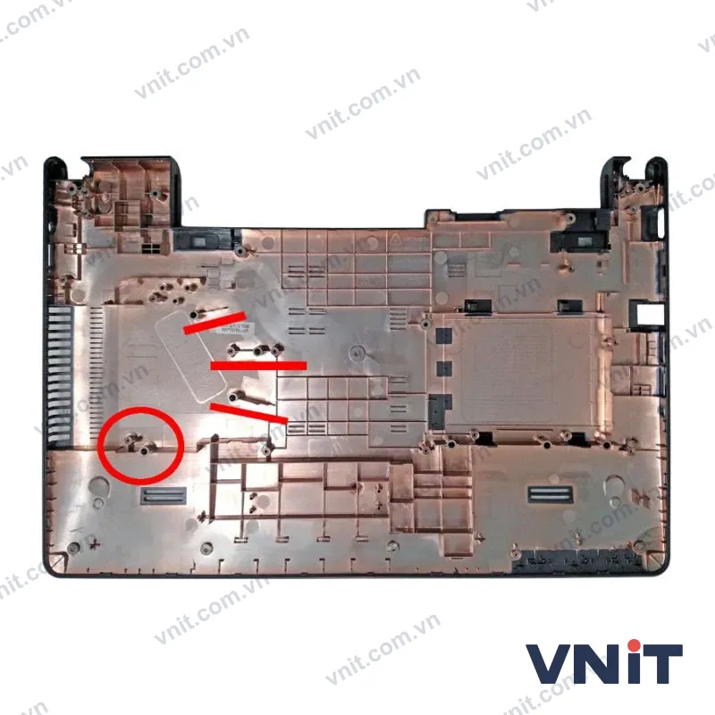 Vỏ laptop Asus X501 X501A X501U F501A 501 3DXJ5BCJN10 Тип 2 - Mặt D (đáy máy) - ảnh 2