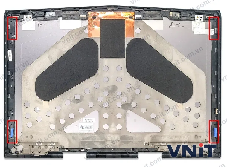 Vỏ laptop Dell Alienware 15 R3 no screws - Mặt A (nắp lưng màn hình) (Màu đen) - ảnh 2