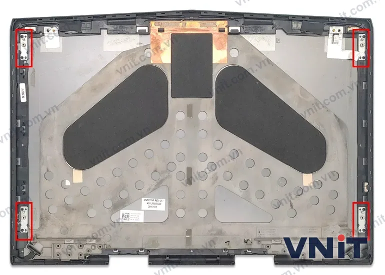 Vỏ laptop Dell Alienware 15 R3 screws - Mặt A (nắp lưng màn hình) (Màu đen) - ảnh 2