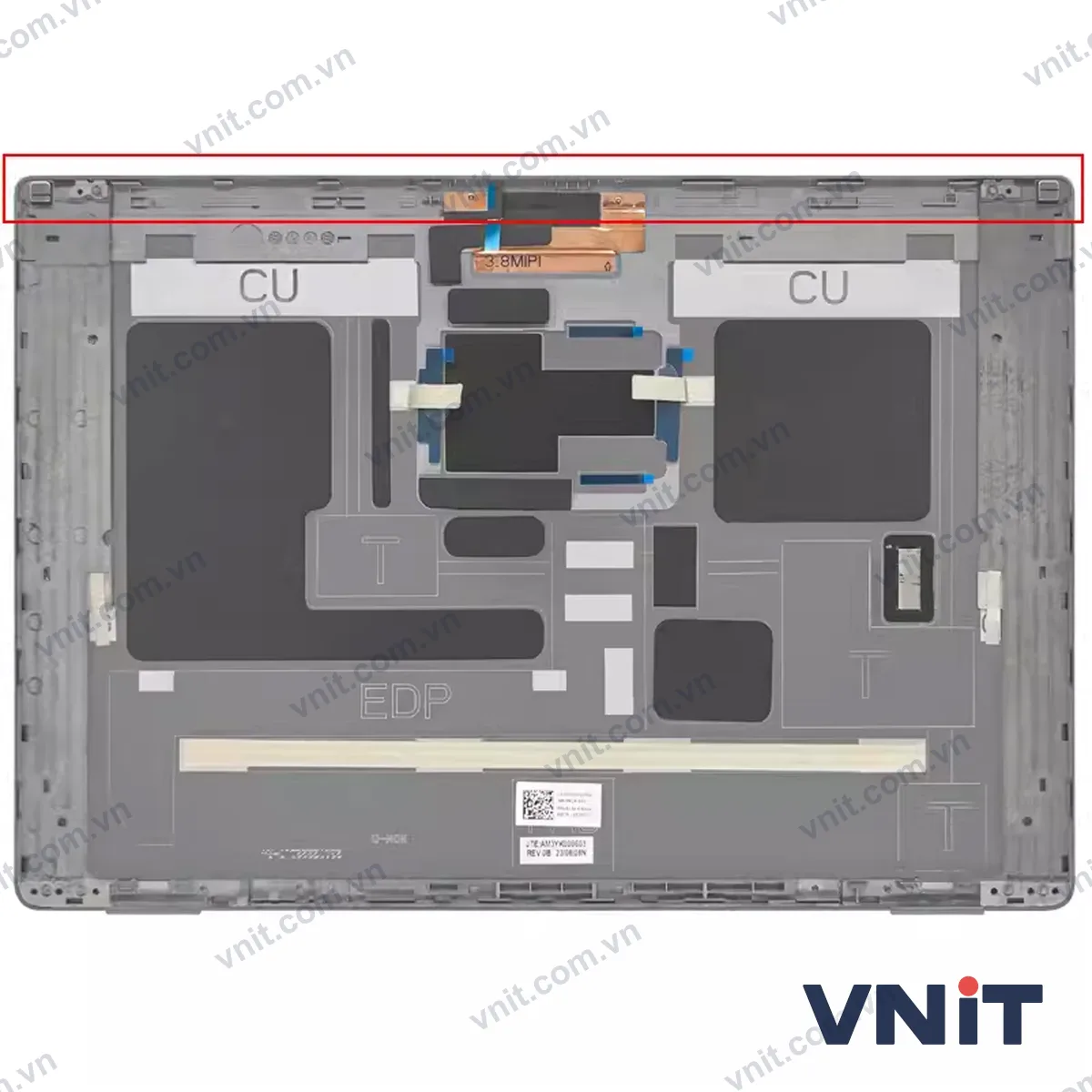 Vỏ laptop Dell Latitude 7440 E7440 0X50TG - Mặt A (nắp lưng màn hình) (Màu xám) - ảnh 2