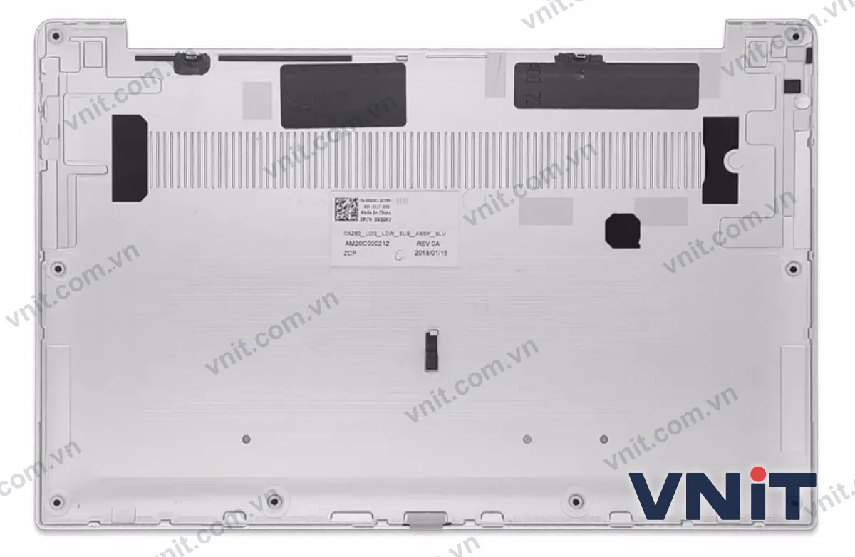 Vỏ laptop DELL XPS 13 9370 9380 7390 0X3DF2 - Mặt D (đáy máy) (Màu bạc) - ảnh 2