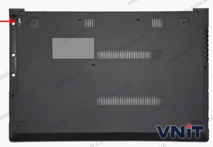 Vỏ laptop Lenovo V310-14IKB V310-14ISK hole - Mặt D (đáy máy) (Màu đen)