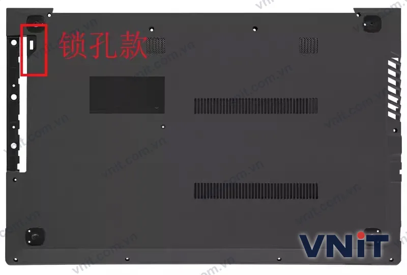 Vỏ laptop Lenovo V310-15ISK V310-15IKB lock hole - Mặt D (đáy máy) (Màu đen) - ảnh 2