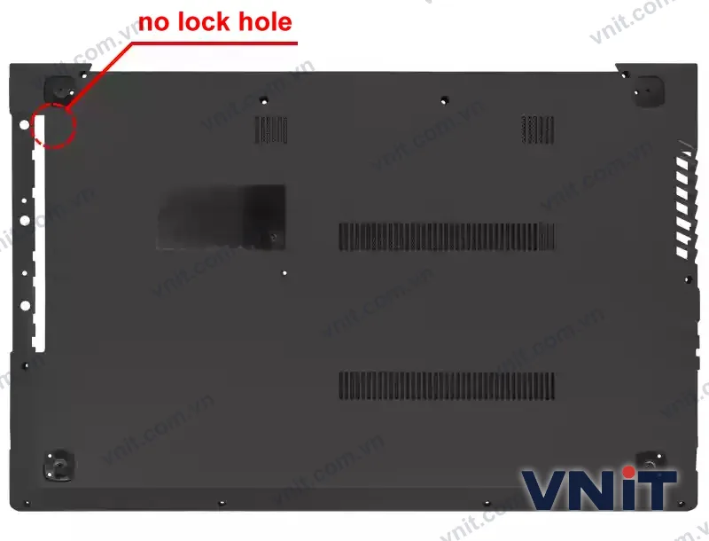 Vỏ laptop Lenovo V310-15ISK V310-15IKB without lock hole 5CB0L46661 - Mặt D (đáy máy) (Màu đen)