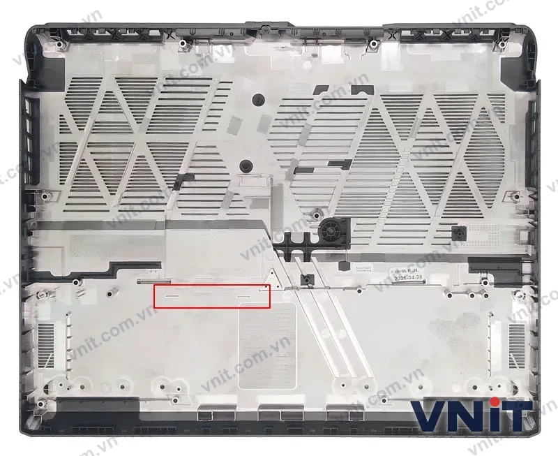 Vỏ laptop MSI Raider Vector GP68 GP68HX 13VH MS-15M1 MS-15M2 lock hole feepad no DP hole screw - Mặt D (đáy máy) - ảnh 2