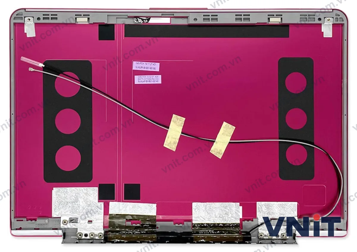 Vỏ laptop Samsung NP530U3C NP530U3B NP535U3C NP532U3C NP532U3C - Mặt A (nắp lưng màn hình) (Màu đỏ) - ảnh 2
